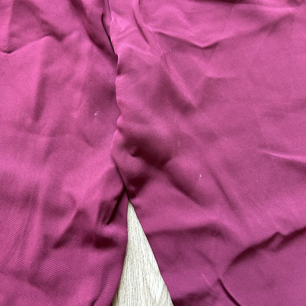 Boden Wide Leg Pull On Pants in Burgundy Size 12R - Picture 11 of 11